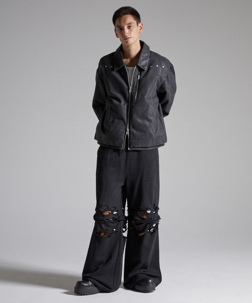 GRANCY(グランシー)の「【GRANCY】Coated Denim Blouson / コーティングデニムブルゾン(ブルゾン・メンズ・ブラック・L/M/S)」の21枚目の写真