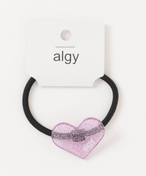 algy(アルジー)の「algyハートロゴヘアゴム(ヘアゴム・キッズ・オフホワイト/ミント/ブラック/ラベンダー・FREE)」の4枚目の写真