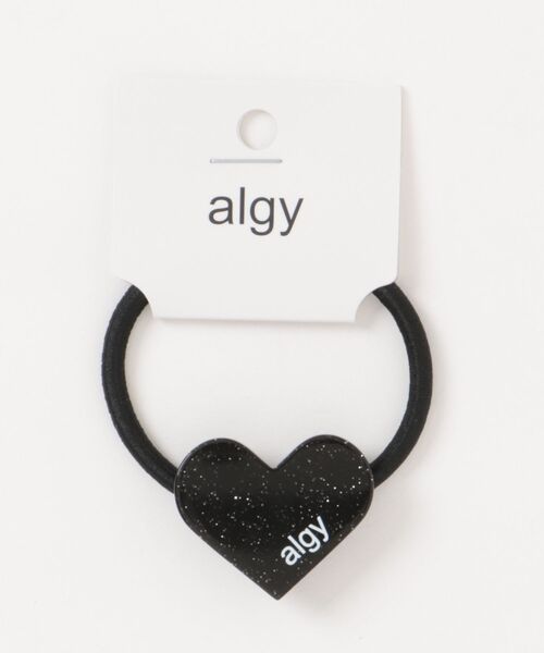 algy(アルジー)の「algyハートロゴヘアゴム(ヘアゴム・キッズ・オフホワイト/ミント/ブラック/ラベンダー・FREE)」の1枚目の写真