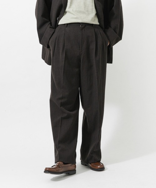 URBAN RESEARCH(アーバンリサーチ)の「new basic WOOL SILK LINEN TROUSER(スラックス・メンズ・ブラウン・LARGE/MEDIUM)」の5枚目の写真
