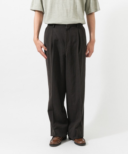 URBAN RESEARCH(アーバンリサーチ)の「new basic WOOL SILK LINEN TROUSER(スラックス・メンズ・ブラウン・LARGE/MEDIUM)」の7枚目の写真