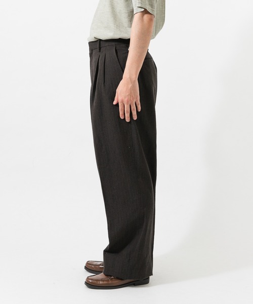 URBAN RESEARCH(アーバンリサーチ)の「new basic WOOL SILK LINEN TROUSER(スラックス・メンズ・ブラウン・LARGE/MEDIUM)」の8枚目の写真