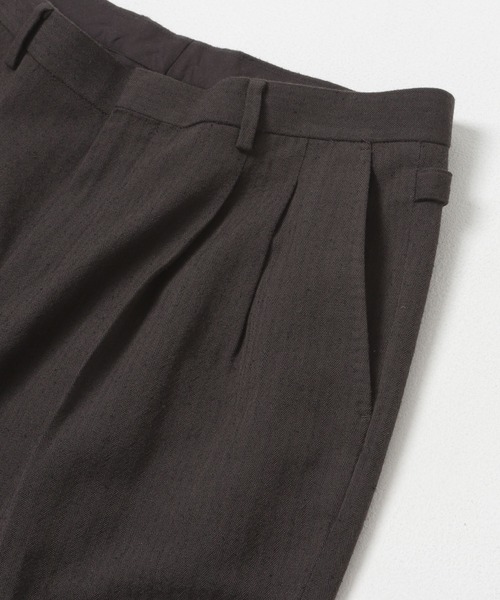 URBAN RESEARCH(アーバンリサーチ)の「new basic WOOL SILK LINEN TROUSER(スラックス・メンズ・ブラウン・LARGE/MEDIUM)」の12枚目の写真