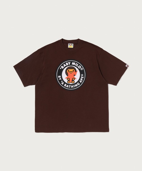 A BATHING APE(アベイシングエイプ)の「BABY MILO BAPE STA BUSY WORKS RELAXED FIT TEE(Tシャツ/カットソー・メンズ・サックスブルー/ブラウン/ホワイト/ブラック・SMALL/LARGE/MEDIUM/X-LARGE/XX-LARGE)」の3枚目の写真