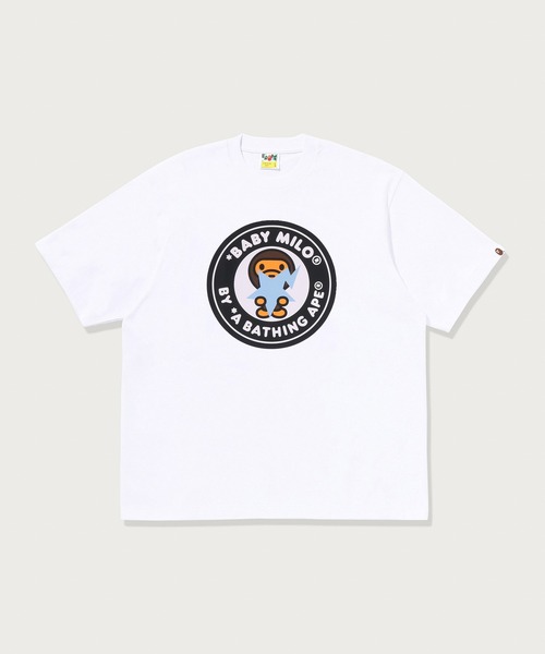 A BATHING APE(アベイシングエイプ)の「BABY MILO BAPE STA BUSY WORKS RELAXED FIT TEE(Tシャツ/カットソー・メンズ・サックスブルー/ブラウン/ホワイト/ブラック・SMALL/LARGE/MEDIUM/X-LARGE/XX-LARGE)」の2枚目の写真