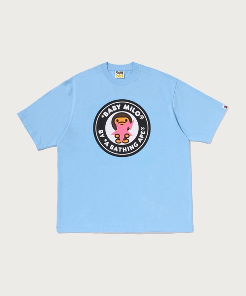 A BATHING APE(アベイシングエイプ)の「BABY MILO BAPE STA BUSY WORKS RELAXED FIT TEE(Tシャツ/カットソー・メンズ・サックスブルー/ブラウン/ホワイト/ブラック・SMALL/LARGE/MEDIUM/X-LARGE/XX-LARGE)」の4枚目の写真