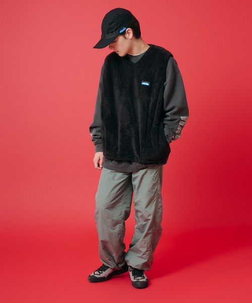 KAVU(カブー)の「KAVU/カブー Shaggy VEST/シャギーベスト(ベスト・メンズ・ブラック/ネイビー/ナチュラル/オリーブ・SMALL/MEDIUM/LARGE)」の12枚目の写真
