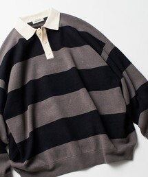 Supreme ボーダー ラガーシャツ 長袖 ポケット付き L ブラック グレー Supreme ボーダー ラガーシャツ 長袖 ポケット付き L ブラック グレー