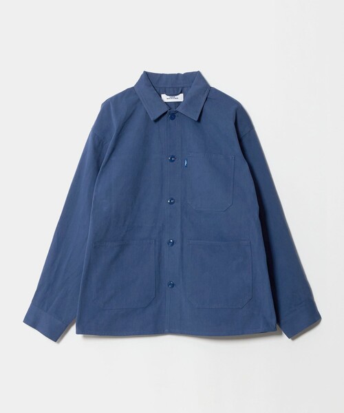 NICE WEATHER(ナイスウェザー)の「<NICE WEATHER>フレンチ カバーオール(カバーオール・メンズ・ベージュ/コバルトブルー・M/L/S)」の2枚目の写真