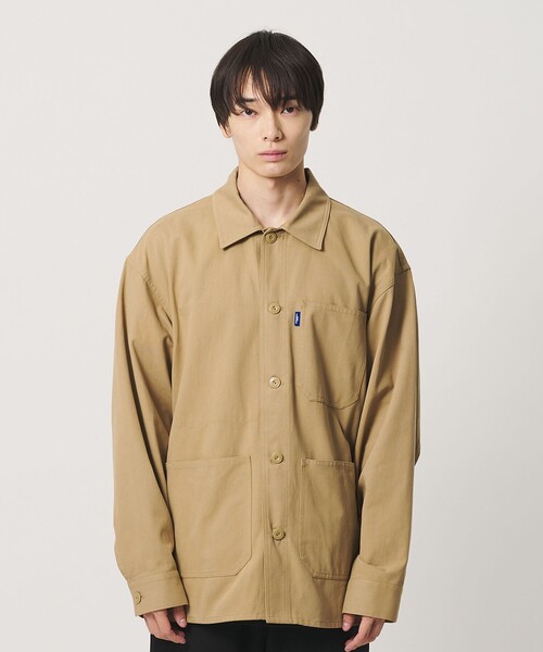 NICE WEATHER(ナイスウェザー)の「<NICE WEATHER>フレンチ カバーオール(カバーオール・メンズ・ベージュ/コバルトブルー・M/L/S)」の7枚目の写真