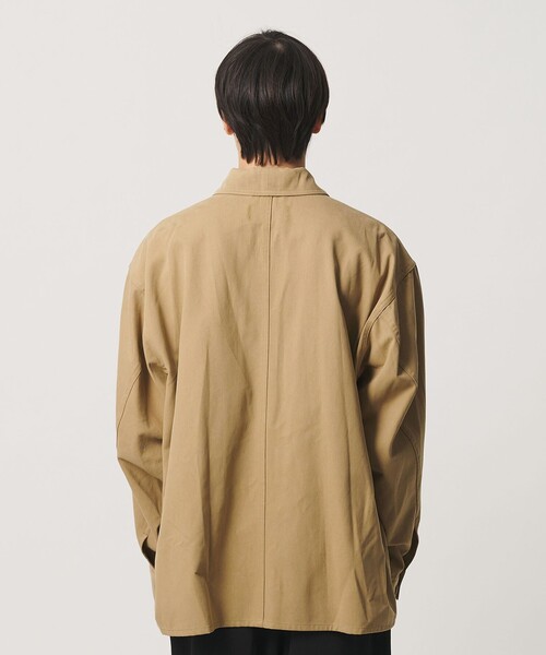 NICE WEATHER(ナイスウェザー)の「<NICE WEATHER>フレンチ カバーオール(カバーオール・メンズ・ベージュ/コバルトブルー・M/L/S)」の9枚目の写真