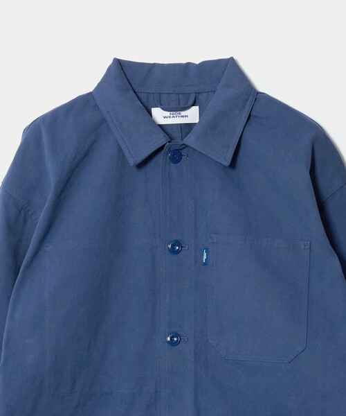 NICE WEATHER(ナイスウェザー)の「<NICE WEATHER>フレンチ カバーオール(カバーオール・メンズ・ベージュ/コバルトブルー・M/L/S)」の11枚目の写真
