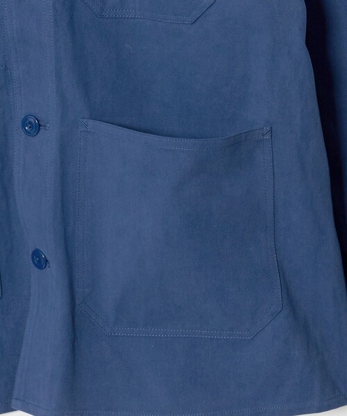 NICE WEATHER(ナイスウェザー)の「<NICE WEATHER>フレンチ カバーオール(カバーオール・メンズ・ベージュ/コバルトブルー・M/L/S)」の14枚目の写真