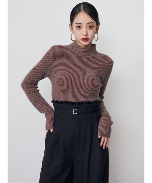 MURUA(ムルーア)の「ウエストフリルワイドパンツ 冬服(スラックス・レディース・グレー/ベージュ/ブラック・1/2)」の7枚目の写真