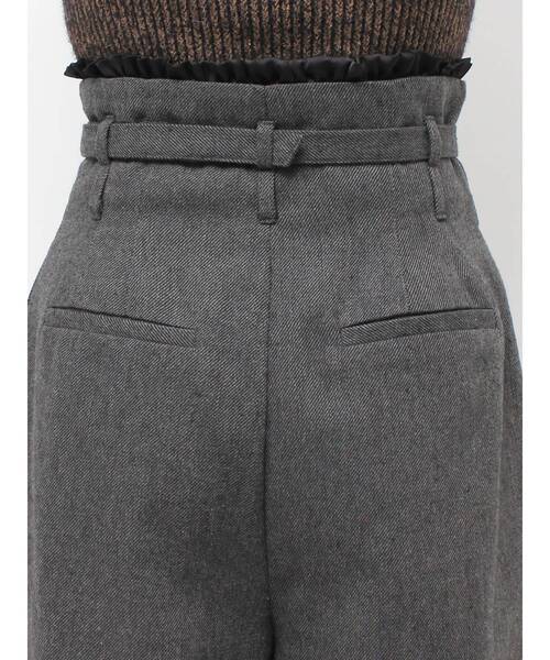 MURUA(ムルーア)の「ウエストフリルワイドパンツ 冬服(スラックス・レディース・グレー/ベージュ/ブラック・1/2)」の17枚目の写真