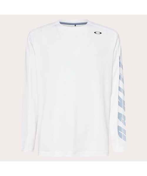 OAKLEY(オークリー)の「オークリー SLANT LOGO PRINT L/S TEE 12.0/Tシャツ/トレーニング/テニス/メンズ//OAKLEY(Tシャツ/カットソー・メンズ・ブラック/ホワイト・S/M/L)」の4枚目の写真