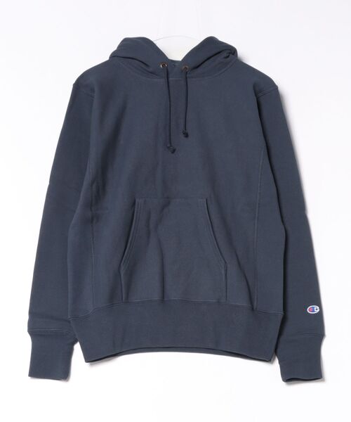 Champion(チャンピオン)の「【CHAMPION/チャンピオン】【コットン素材はアメリカ綿100%】REVERSE WEAVE リバースウィーブ 裏起毛フーデッドスウェットシャツ プルオーバーパーカー フーディ C3-Y132 サステナブルコットン エクスパンションガゼット タフ ネームタグ ユニセックス(パーカー・メンズ・グレー/ブラック/オフホワイト/ダークネイビー・X-LARGE/LARGE/MEDIUM/XX-LARGE)」の4枚目の写真