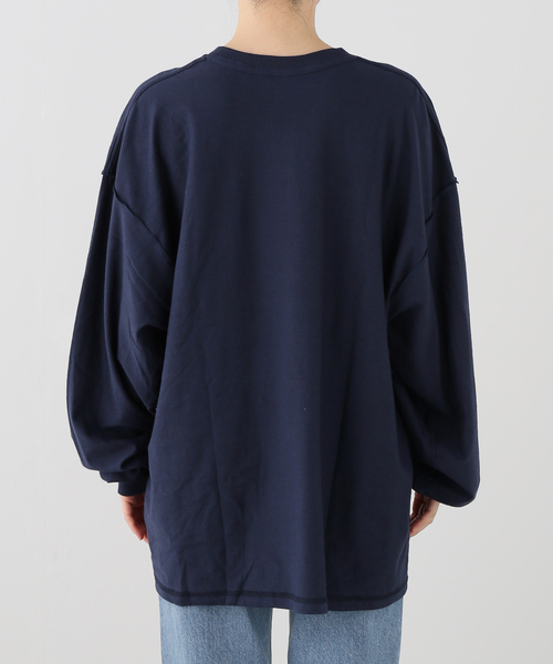 journal standard L'essage(ジャーナルスタンダードレサージュ)の「ISNESS MUSIC/イズネス ミュージック BPM LS Tシャツ(Tシャツ/カットソー・レディース・ネイビー・FREE)」の9枚目の写真