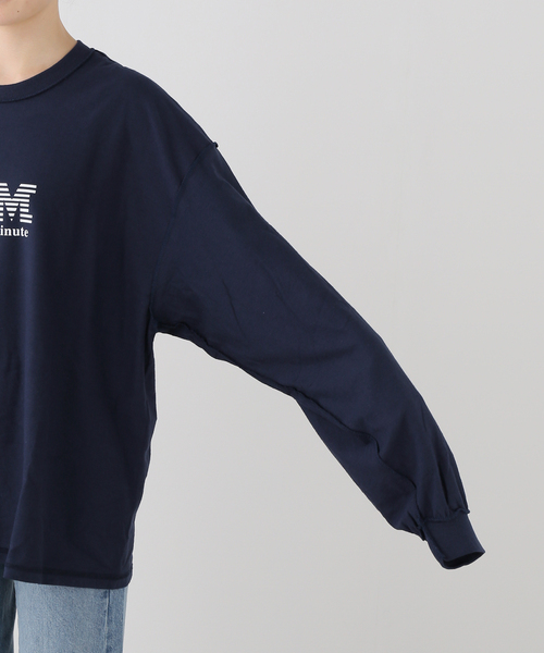 journal standard L'essage(ジャーナルスタンダードレサージュ)の「ISNESS MUSIC/イズネス ミュージック BPM LS Tシャツ(Tシャツ/カットソー・レディース・ネイビー・FREE)」の10枚目の写真