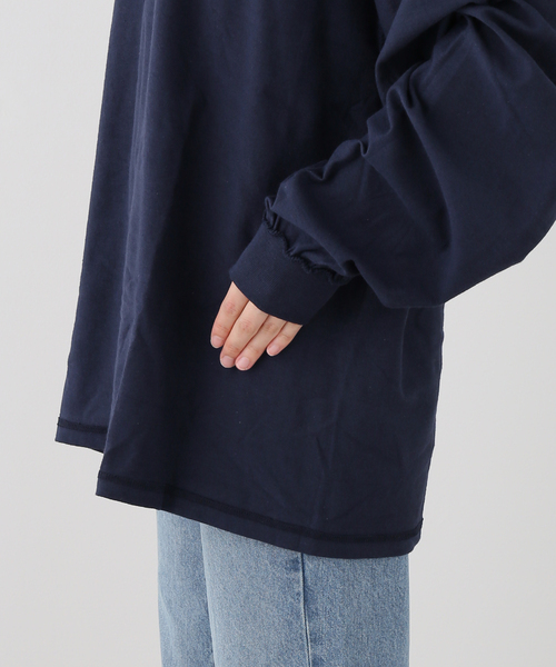 journal standard L'essage(ジャーナルスタンダードレサージュ)の「ISNESS MUSIC/イズネス ミュージック BPM LS Tシャツ(Tシャツ/カットソー・レディース・ネイビー・FREE)」の11枚目の写真
