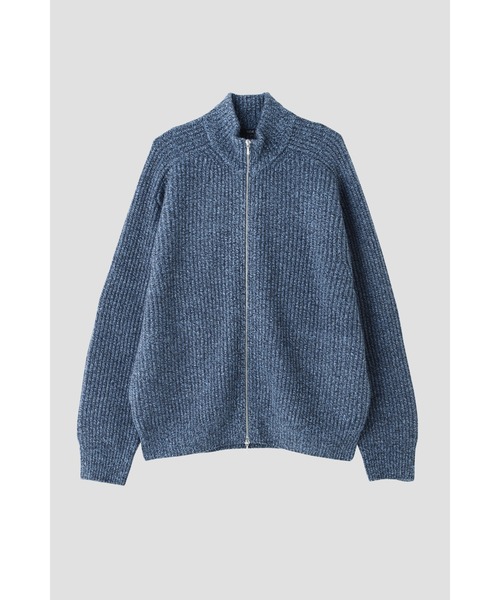 YLEVE(イレーヴ)の「YLEVE / WOOL CASHMERE DRIVERS KN(カーディガン/ボレロ・メンズ・ブルー/ブラック・5)」の2枚目の写真
