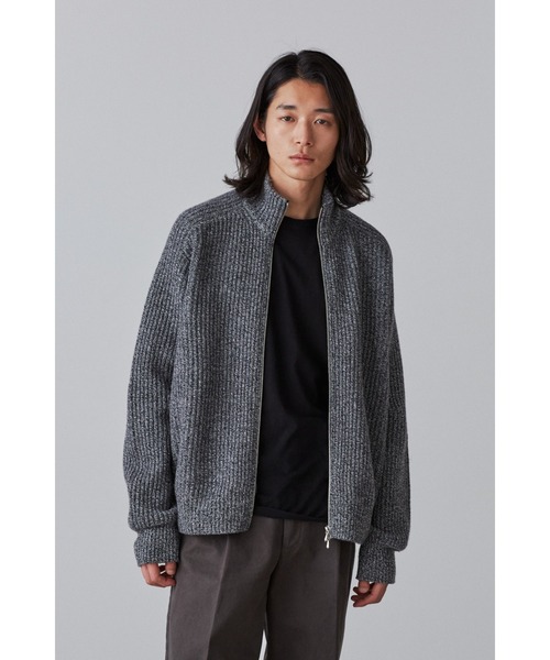 YLEVE(イレーヴ)の「YLEVE / WOOL CASHMERE DRIVERS KN(カーディガン/ボレロ・メンズ・ブルー/ブラック・5)」の9枚目の写真