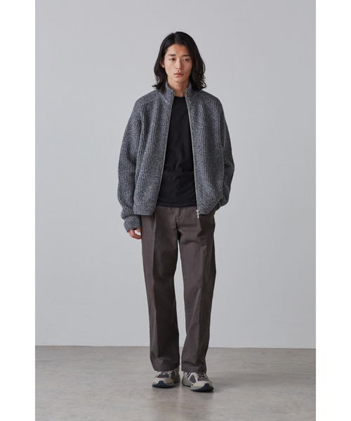 YLEVE(イレーヴ)の「YLEVE / WOOL CASHMERE DRIVERS KN(カーディガン/ボレロ・メンズ・ブルー/ブラック・5)」の10枚目の写真