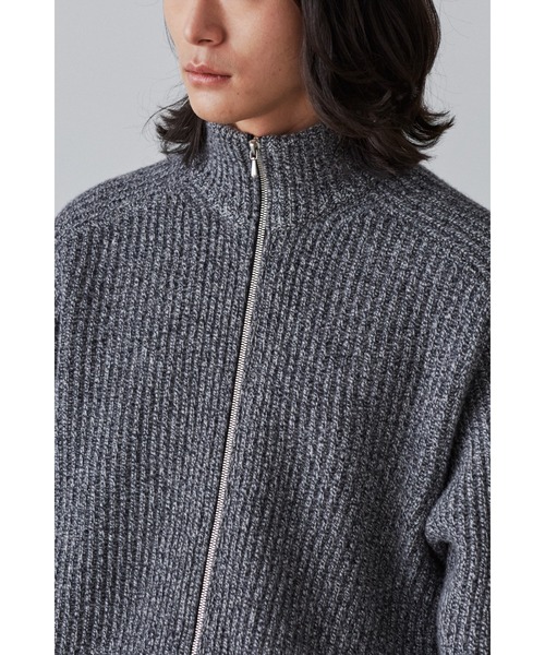 YLEVE(イレーヴ)の「YLEVE / WOOL CASHMERE DRIVERS KN(カーディガン/ボレロ・メンズ・ブルー/ブラック・5)」の3枚目の写真