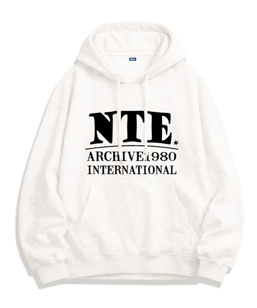 NTET（エンティーイーティー）の「クアッドロゴパーカー（5色）（パーカー・メンズ・ホワイト/ライトグレー/ブラック/ネイビー/グレー・SMALL/MEDIUM/LARGE/X-LARGE）」の6枚目の写真