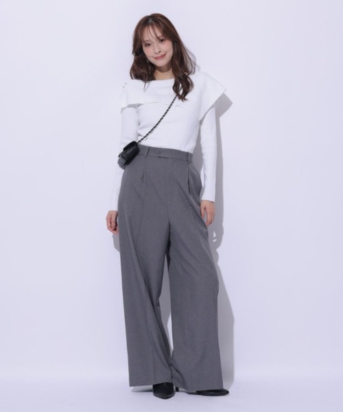 Mystrada(マイストラーダ)の「ストレートパンツ(その他パンツ・レディース・グレー/ブラック/ホワイト/ブラウン・34/36/38)」の4枚目の写真