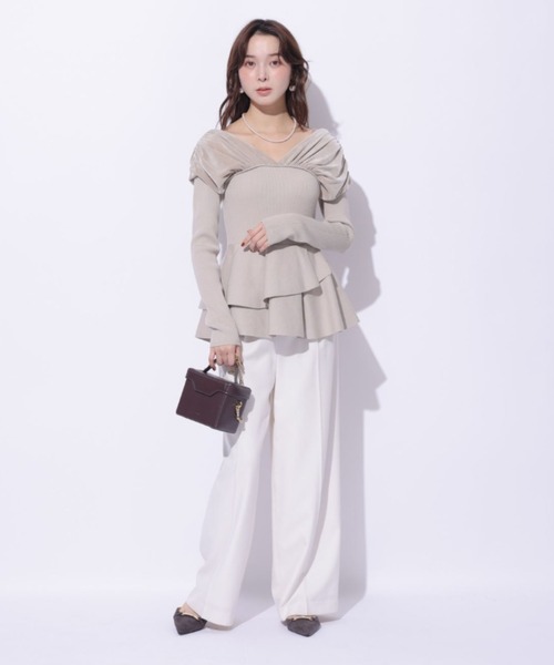 Mystrada(マイストラーダ)の「ストレートパンツ(その他パンツ・レディース・グレー/ブラック/ホワイト/ブラウン・34/36/38)」の12枚目の写真
