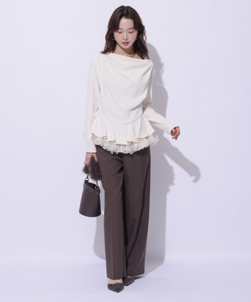 Mystrada(マイストラーダ)の「ストレートパンツ(その他パンツ・レディース・グレー/ブラック/ホワイト/ブラウン・34/36/38)」の11枚目の写真