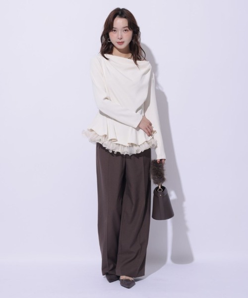 Mystrada(マイストラーダ)の「ストレートパンツ(その他パンツ・レディース・グレー/ブラック/ホワイト/ブラウン・34/36/38)」の10枚目の写真