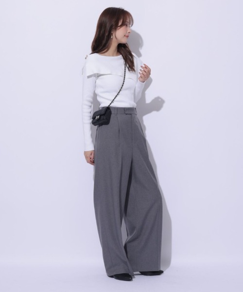 Mystrada(マイストラーダ)の「ストレートパンツ(その他パンツ・レディース・グレー/ブラック/ホワイト/ブラウン・34/36/38)」の8枚目の写真