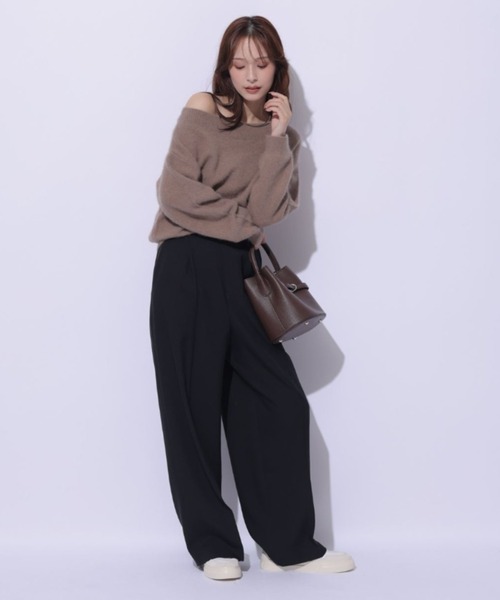Mystrada(マイストラーダ)の「ストレートパンツ(その他パンツ・レディース・グレー/ブラック/ホワイト/ブラウン・34/36/38)」の6枚目の写真