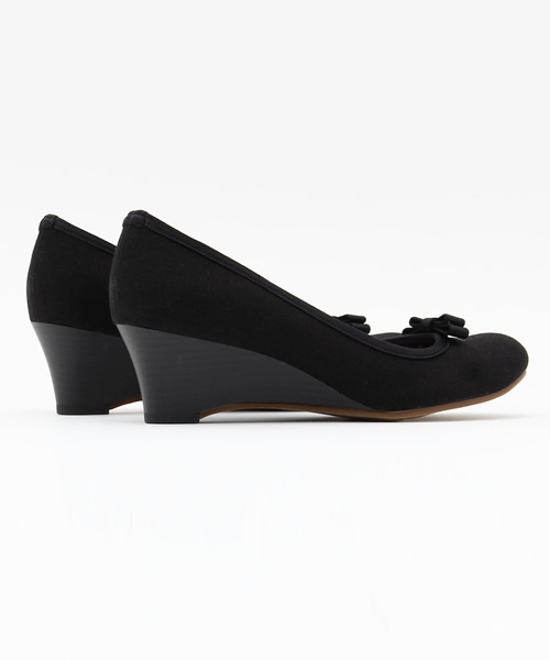 LE TALON（ルタロン）の「5CMリボンソフトウェッジ◆（パンプス・レディース・ベージュ/イエロー/ブラック・35.5/36.5/36/37/37.5）」の6枚目の写真