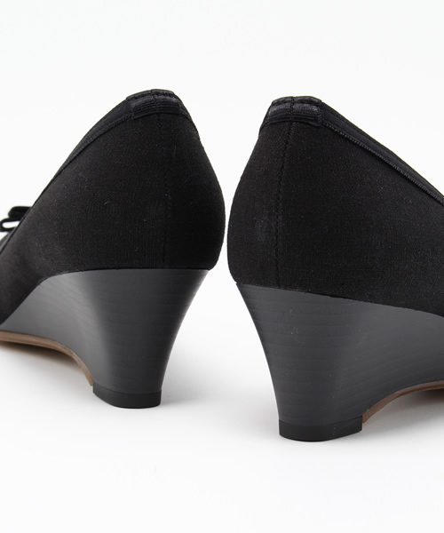 LE TALON（ルタロン）の「5CMリボンソフトウェッジ◆（パンプス・レディース・ベージュ/イエロー/ブラック・35.5/36.5/36/37/37.5）」の9枚目の写真