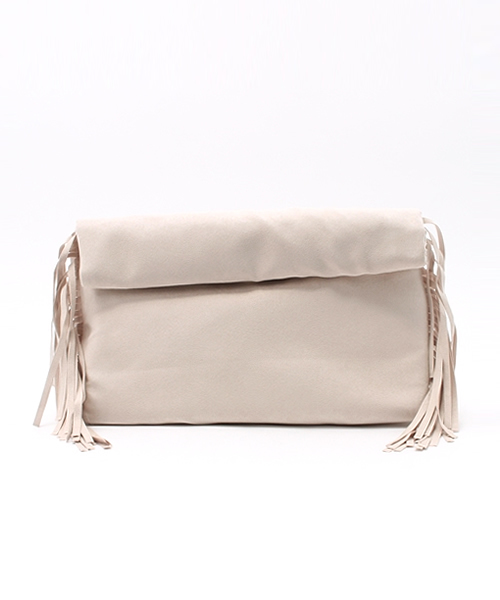 Re:EDIT（リエディ）の「フリンジデザインクラッチバッグ（クラッチバッグ・レディース・ブラック/グレー/ベージュ・FREE）」の8枚目の写真