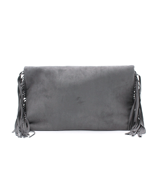 Re:EDIT（リエディ）の「フリンジデザインクラッチバッグ（クラッチバッグ・レディース・ブラック/グレー/ベージュ・FREE）」の4枚目の写真