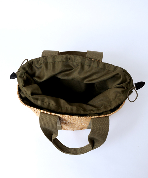 cache cache（カシュ カシュ）の「【cachecache】ストローボンネルテープかごバッグ/カシュカシュ（かごバッグ・レディース・アイボリー/カーキ/ネイビー・FREE）」の14枚目の写真