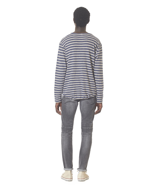 Sandinista(サンディニスタ)の「B.C. Black Stretch Damaged Denim Pants - Skinny / ダメージストレッチブラックデニムパンツ - スキニー(デニムパンツ・メンズ・ブラック・32inch/30inch/28inch/34inch)」の3枚目の写真