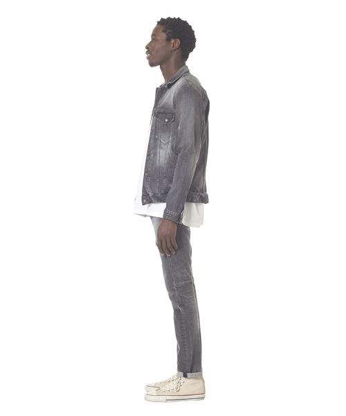 Sandinista(サンディニスタ)の「B.C. Black Stretch Damaged Denim Pants - Skinny / ダメージストレッチブラックデニムパンツ - スキニー(デニムパンツ・メンズ・ブラック・32inch/30inch/28inch/34inch)」の7枚目の写真