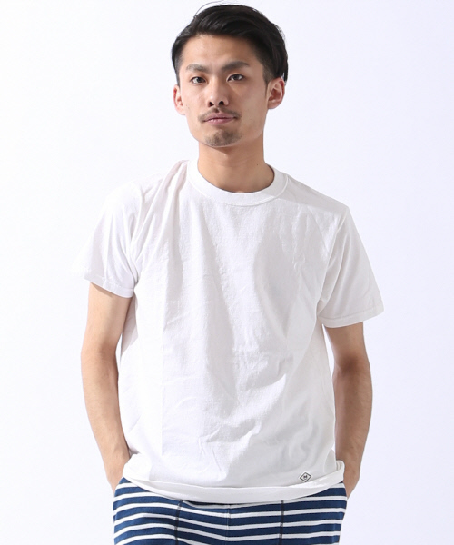 MYSELF ABAHOUSE(マイセルフアバハウス)の「【FRUIT OF THE LOOM別注】ピグメントMワッペンTシャツ | フルーツ オブ ザ ルーム×マイセルフ(Tシャツ/カットソー・メンズ・ブラック/ホワイト/ピンク/イエロー/パープル・MEDIUM/LARGE)」の2枚目の写真