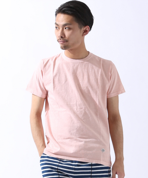 MYSELF ABAHOUSE(マイセルフアバハウス)の「【FRUIT OF THE LOOM別注】ピグメントMワッペンTシャツ | フルーツ オブ ザ ルーム×マイセルフ(Tシャツ/カットソー・メンズ・ブラック/ホワイト/ピンク/イエロー/パープル・MEDIUM/LARGE)」の5枚目の写真