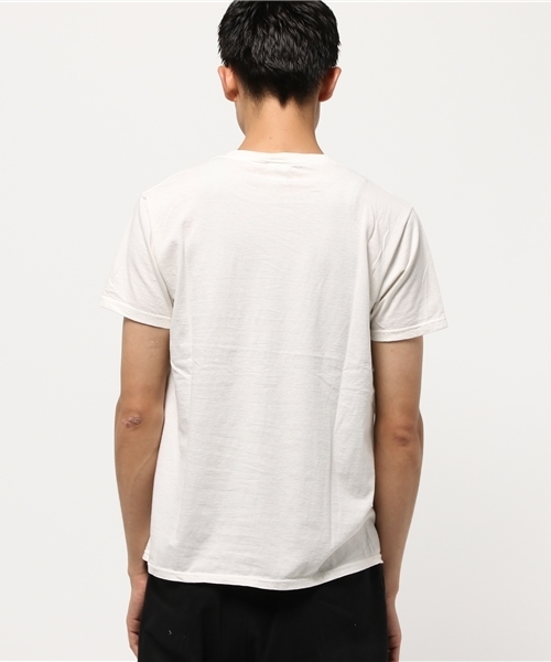 MYSELF ABAHOUSE(マイセルフアバハウス)の「【FRUIT OF THE LOOM別注】ピグメントMワッペンTシャツ | フルーツ オブ ザ ルーム×マイセルフ(Tシャツ/カットソー・メンズ・ブラック/ホワイト/ピンク/イエロー/パープル・MEDIUM/LARGE)」の7枚目の写真