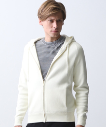 ABAHOUSE | ミラノリブニットZIPパーカー(パーカー)
