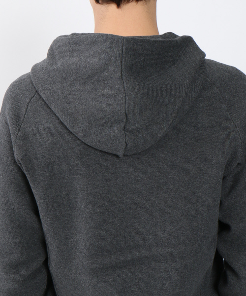 ABAHOUSE（アバハウス）の「ミラノリブニットZIPパーカー（パーカー・メンズ・ブラック/オフホワイト/チャコールグレー・46/48/44）」の7枚目の写真