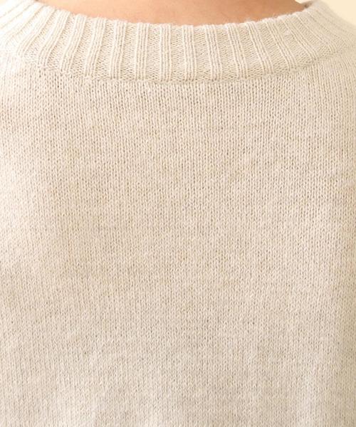 coen（コーエン）の「モヘヤストレッチケーブルクルーネックニット（ニット/セーター・レディース・ライトグレー/ナチュラル/ネイビー/ライトブルー・FREE）」の15枚目の写真