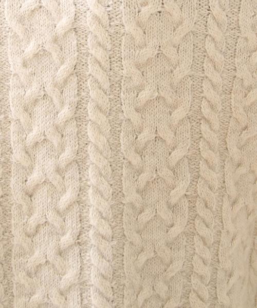 coen（コーエン）の「モヘヤストレッチケーブルクルーネックニット（ニット/セーター・レディース・ライトグレー/ナチュラル/ネイビー/ライトブルー・FREE）」の16枚目の写真