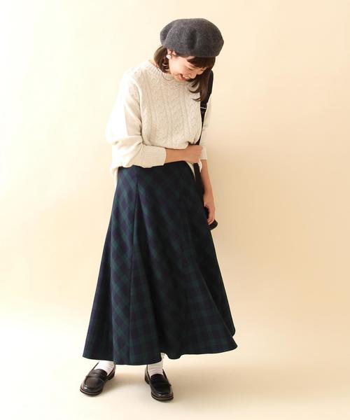 coen（コーエン）の「モヘヤストレッチケーブルクルーネックニット（ニット/セーター・レディース・ライトグレー/ナチュラル/ネイビー/ライトブルー・FREE）」の18枚目の写真